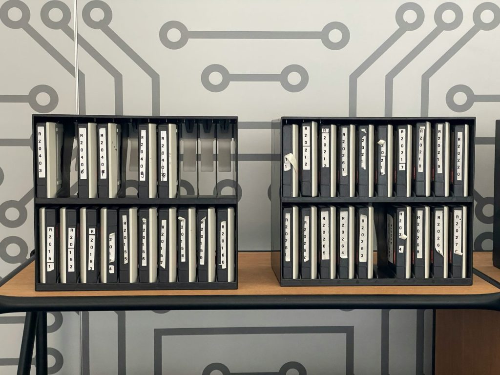 a shelf with books on it